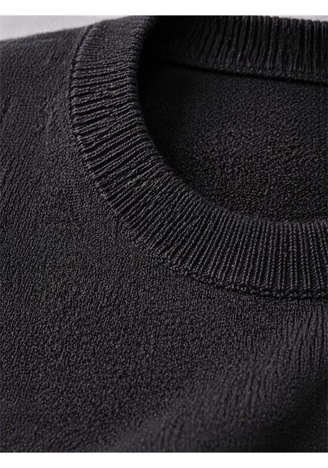 T-shirt in maglia Tagliatore nera in lino e cotone TAGLIATORE | T-shirt | JOSH GSE26-02099